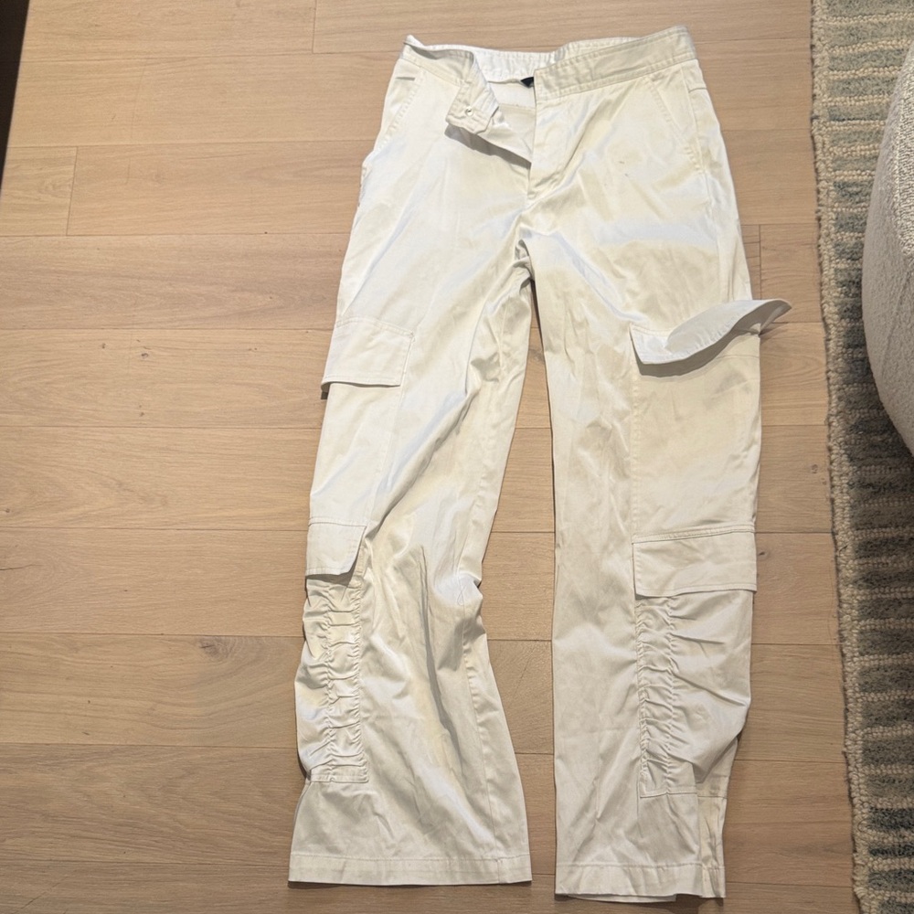 Zara Cream Cargo Joggers